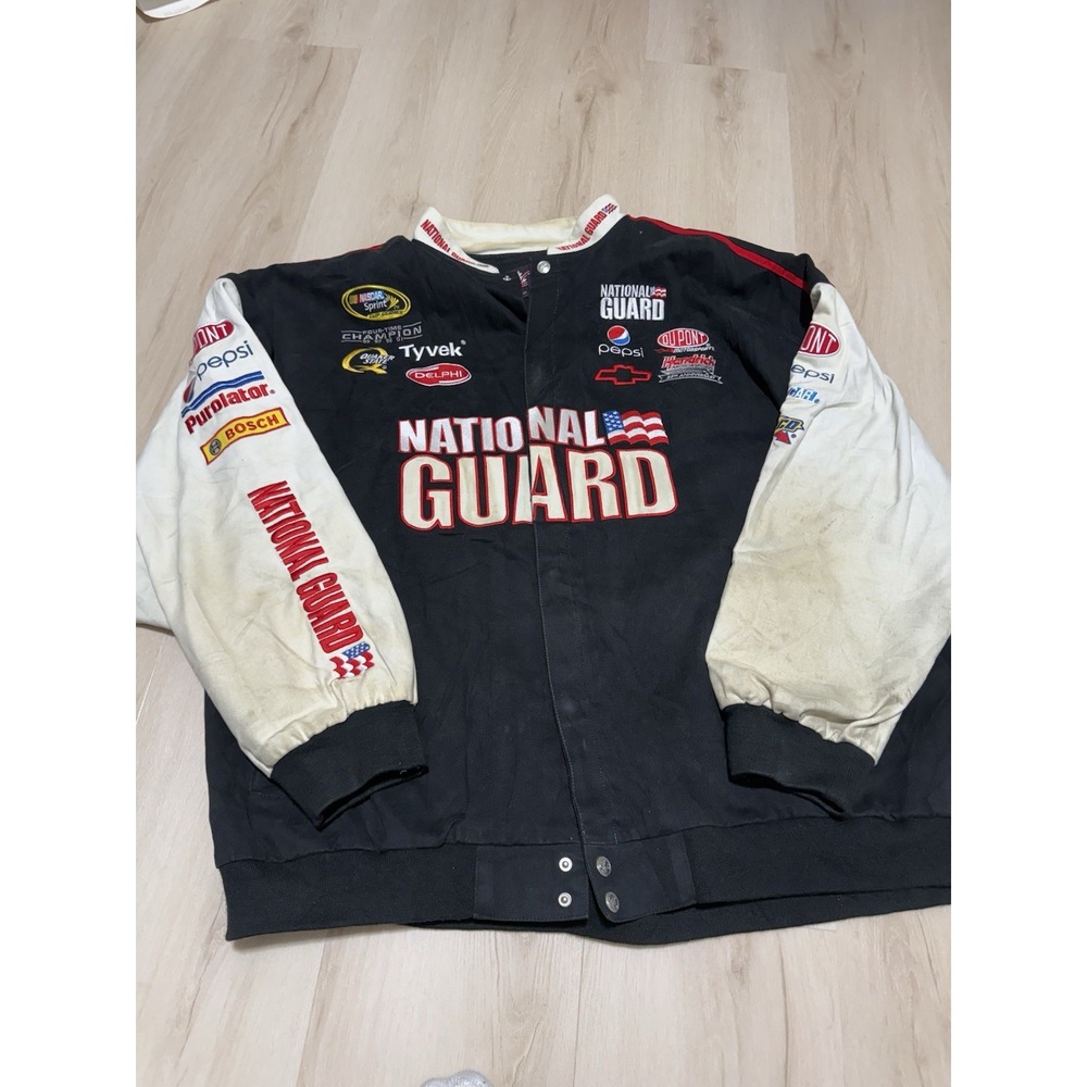 Jeff Gordon NASCAR Nation Amp Energy National Guard Jacket Men's Size 6XL
